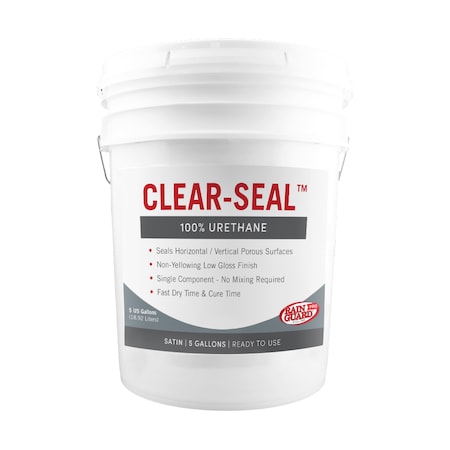 Rainguard Brands 5 Gal. Clear Seal 100% Urethane, Low Gloss, Clear CU-0309